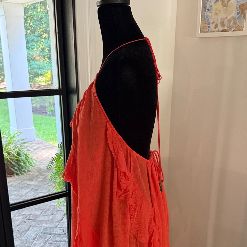 Free People Coral Backless Dress - Picture 6 of 7